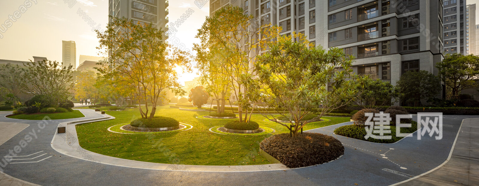 小区外景3d贴图下载[ID:110648728]_建E室内设计网