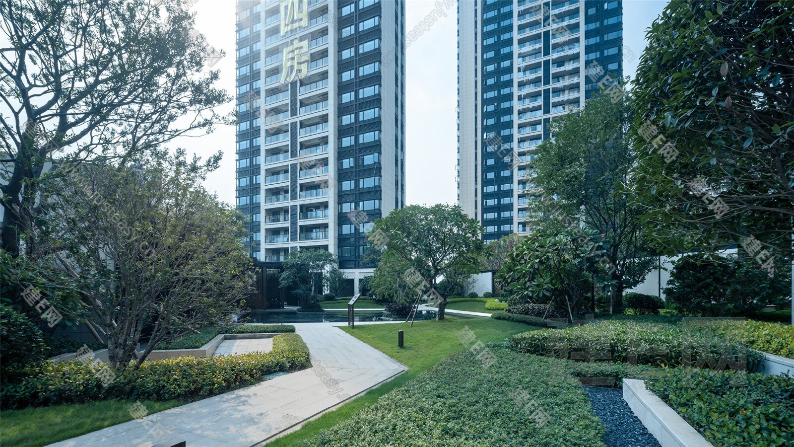 小区外景3d贴图下载[ID:110648600]_建e贴图