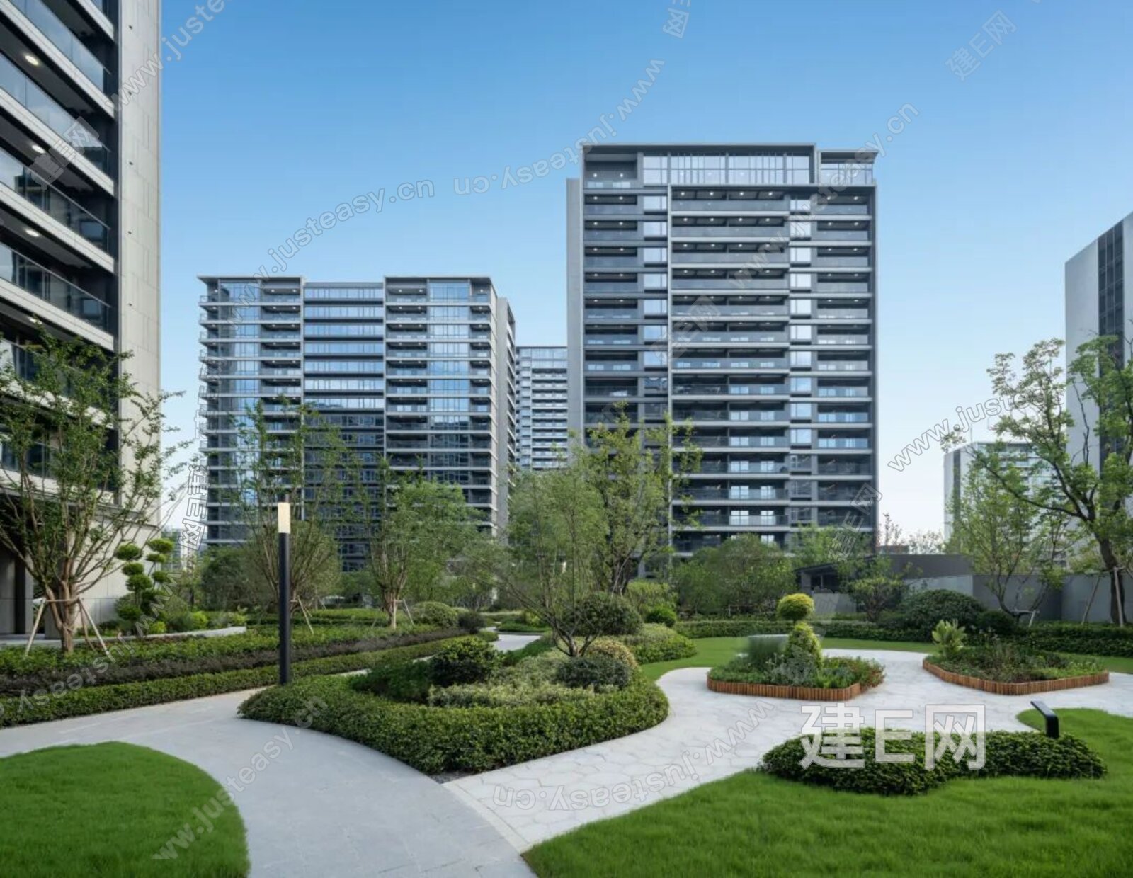 小区外景3d贴图下载[ID:110648779]_建e贴图