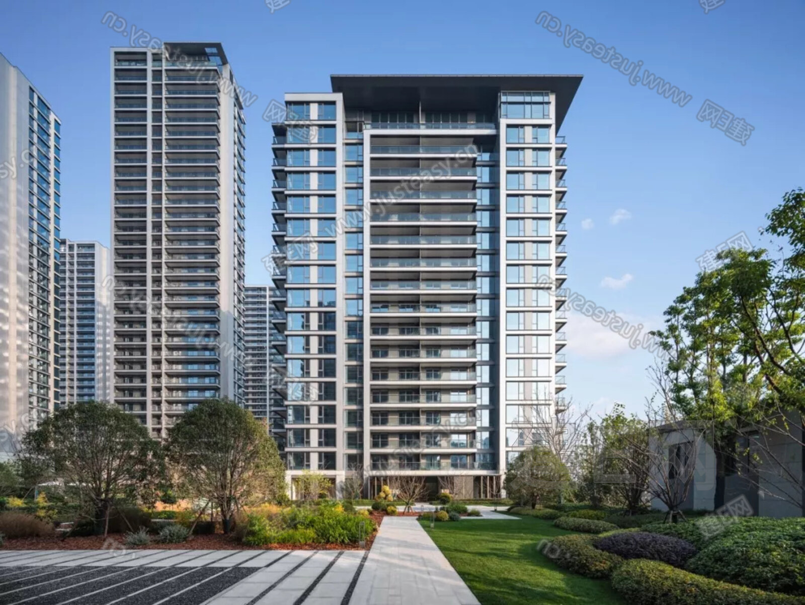 小区外景3d贴图下载[ID:110648732]_建e贴图