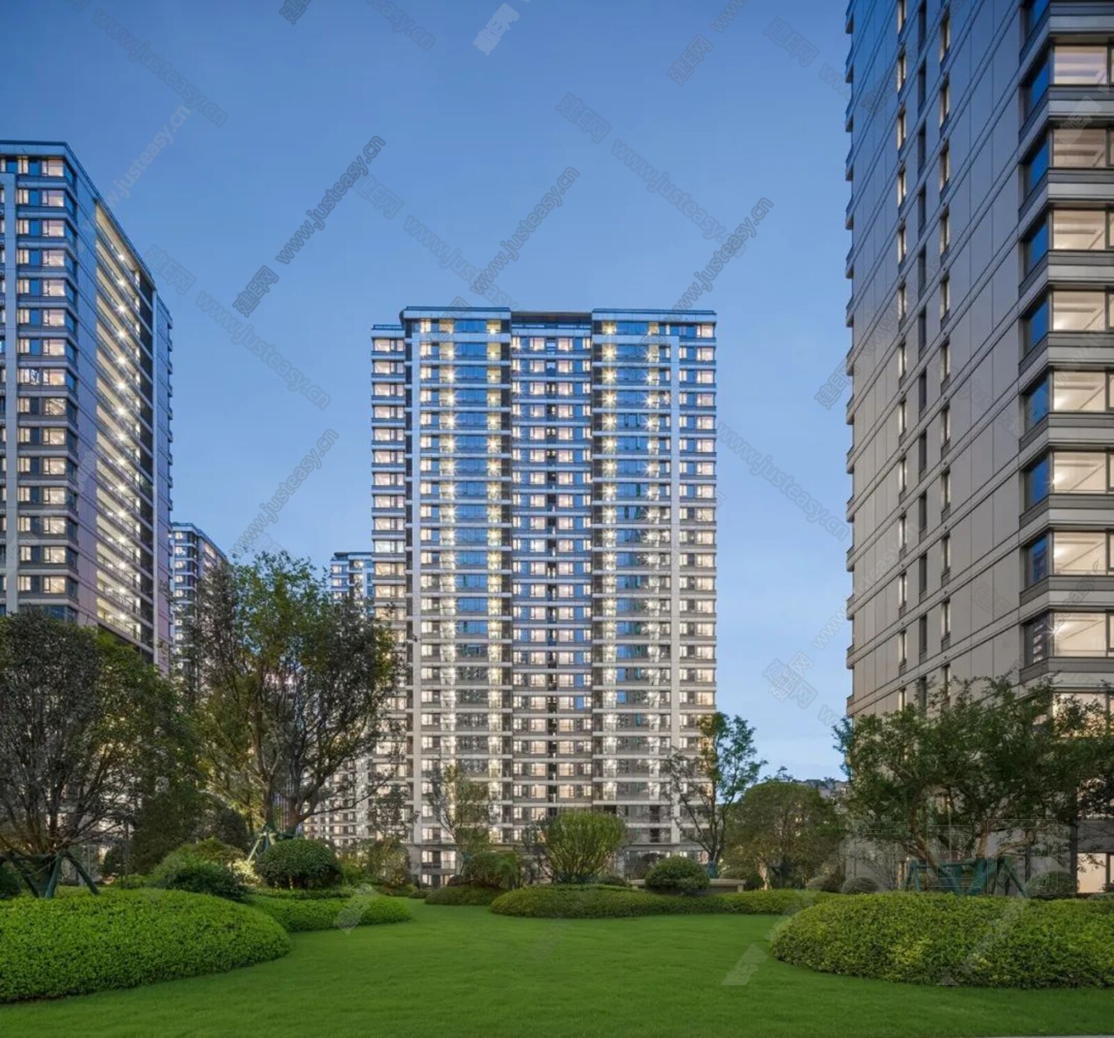 小区外景3d贴图下载[ID:110648734]_建e贴图