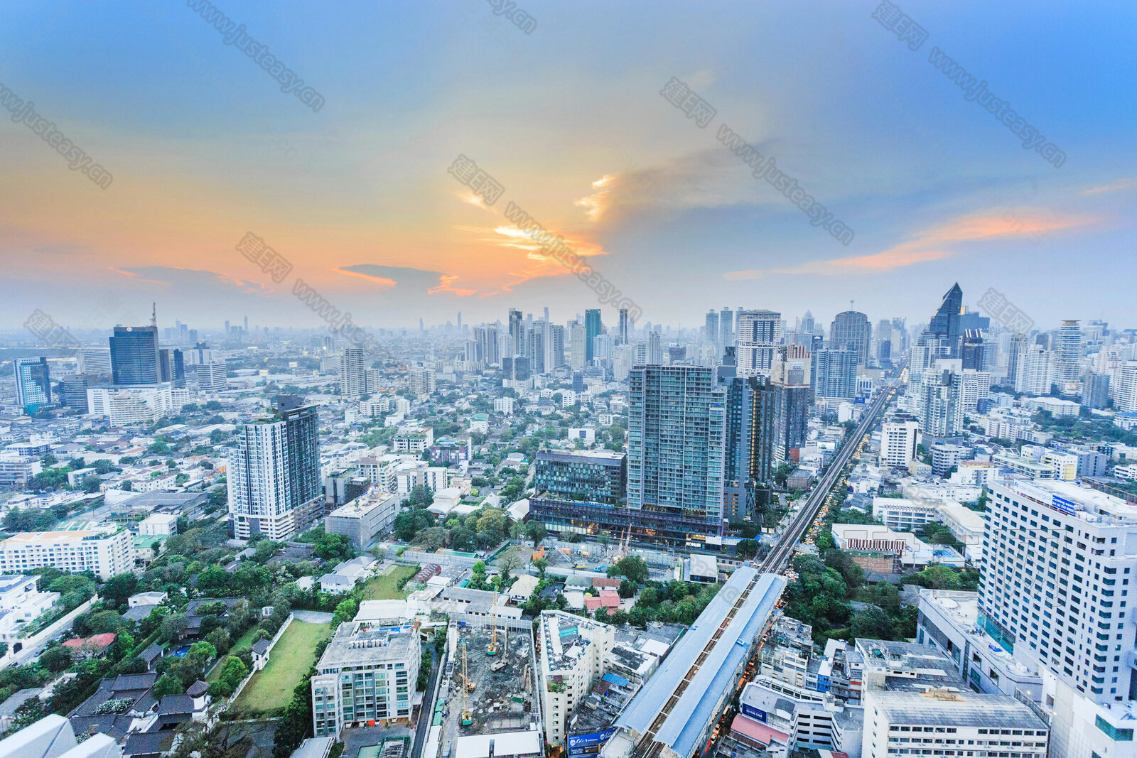 白天城市外景3d贴图下载[ID:114056318]_建e贴图