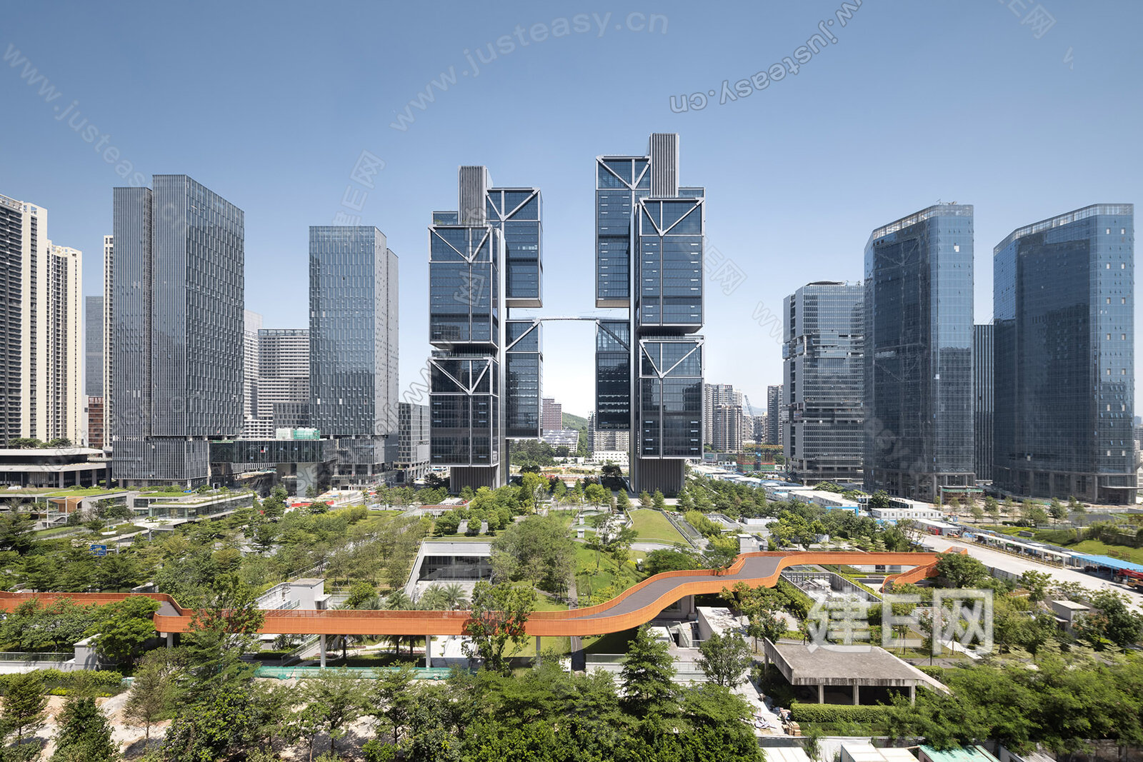 白天城市外景3d贴图下载[ID:114056352]_建e贴图