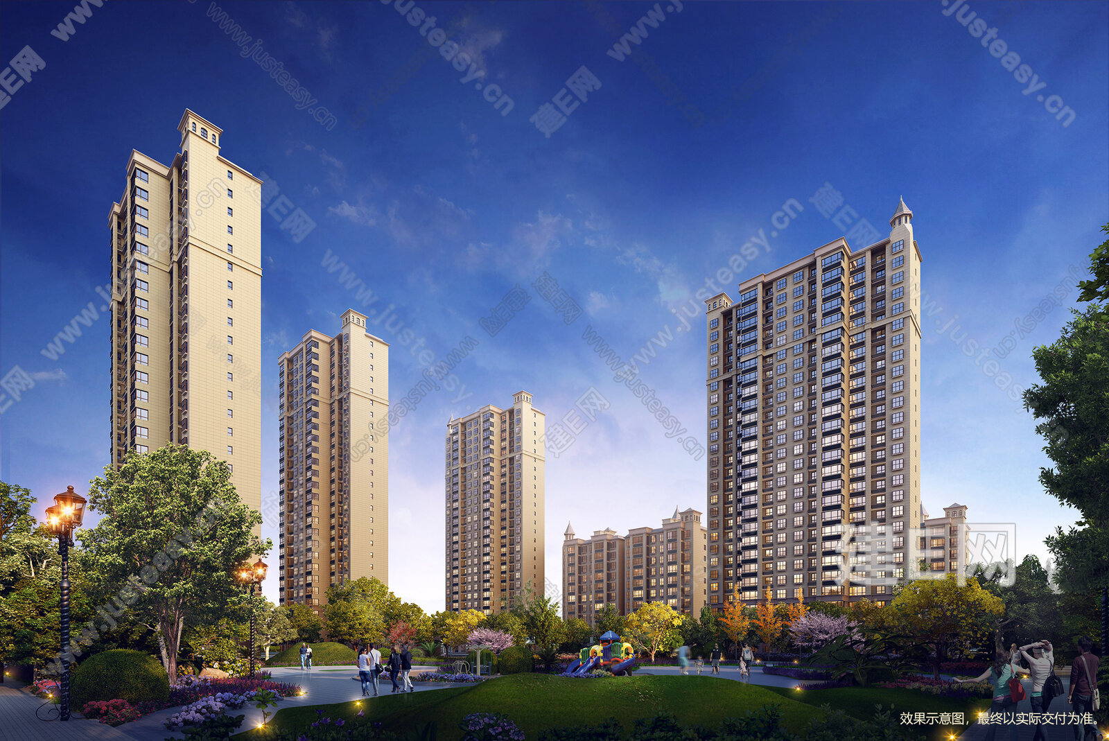 白天小区外景3d贴图下载[ID:114056192]_建e贴图