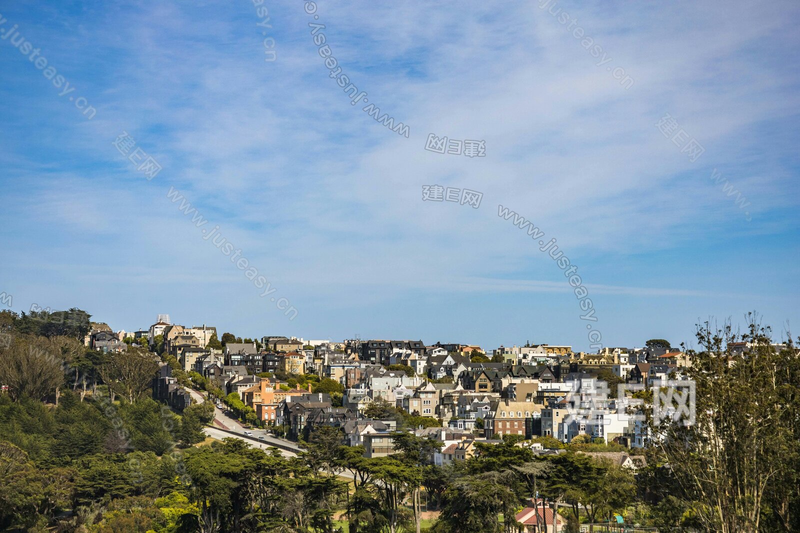 白天城市外景3d贴图下载[ID:109730999]_建e贴图