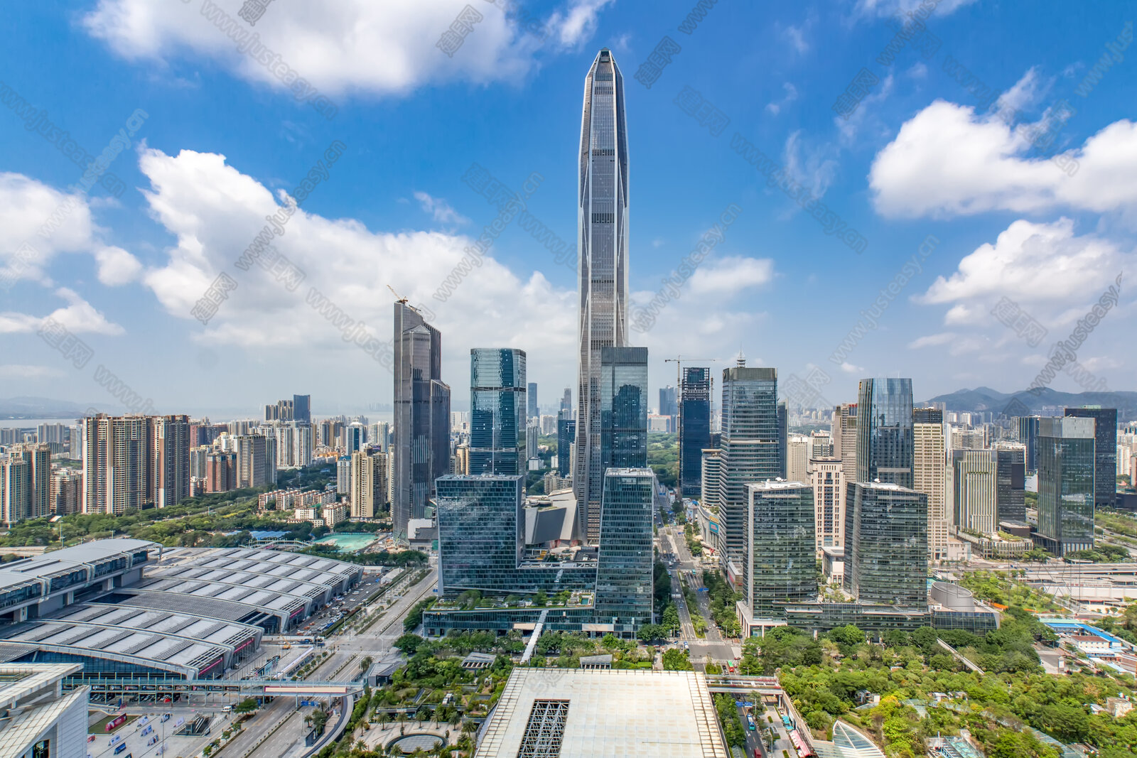 白天城市外景3d贴图下载[ID:108486512]_建e贴图