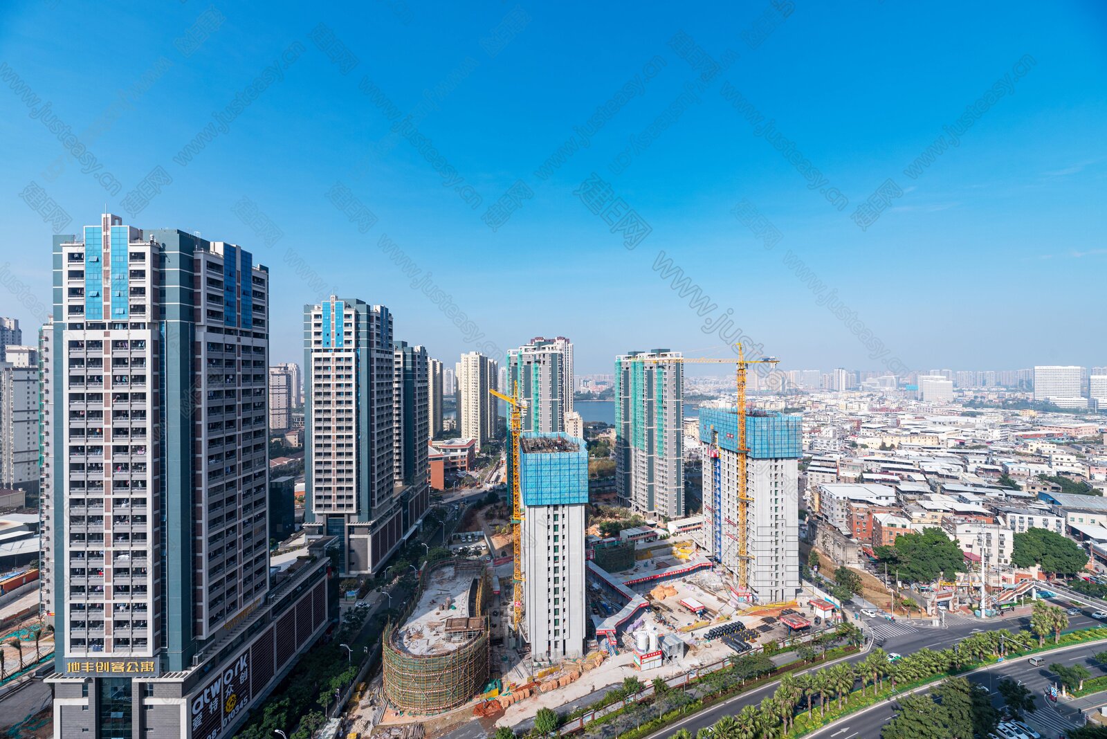 白天城市外景3d贴图下载[ID:102588301]_建e贴图