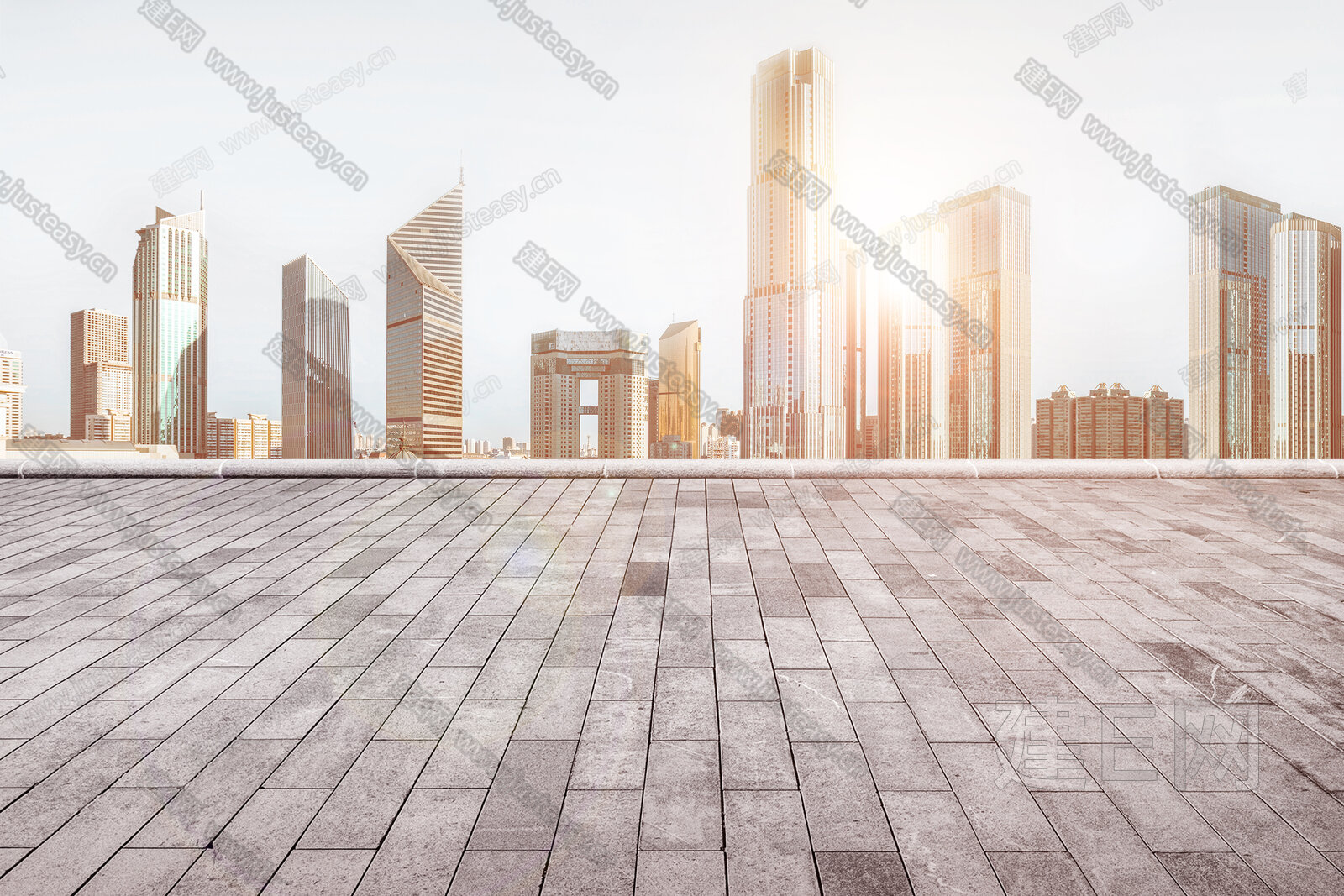 白天城市外景3d贴图下载[ID:115826601]_建e贴图