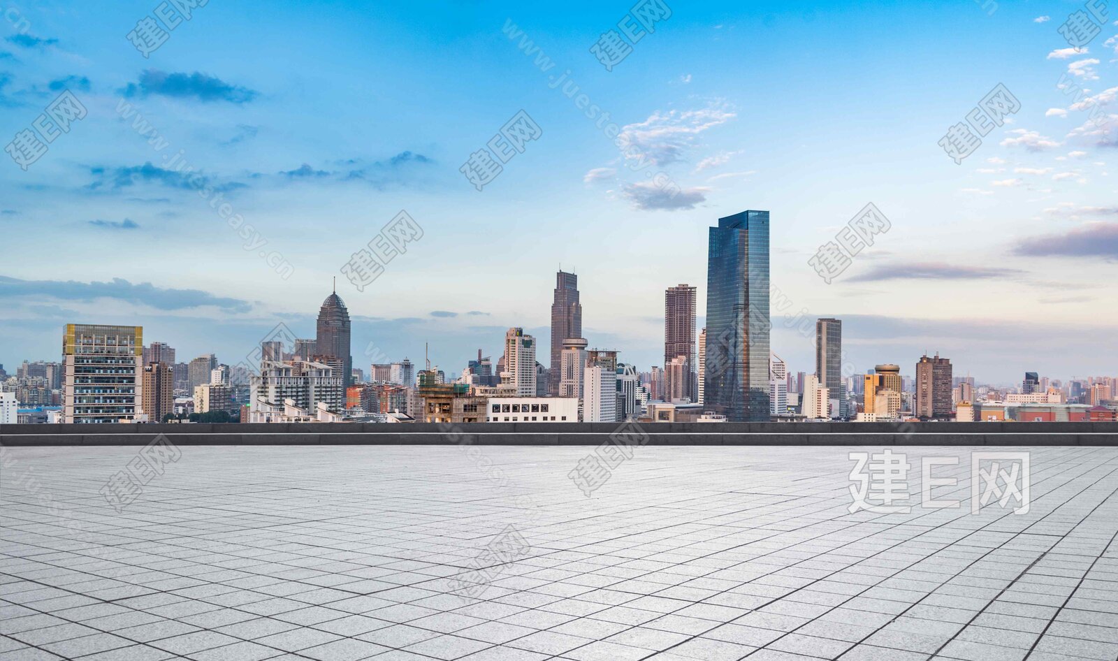 白天城市外景3d贴图下载[ID:115826585]_建e贴图
