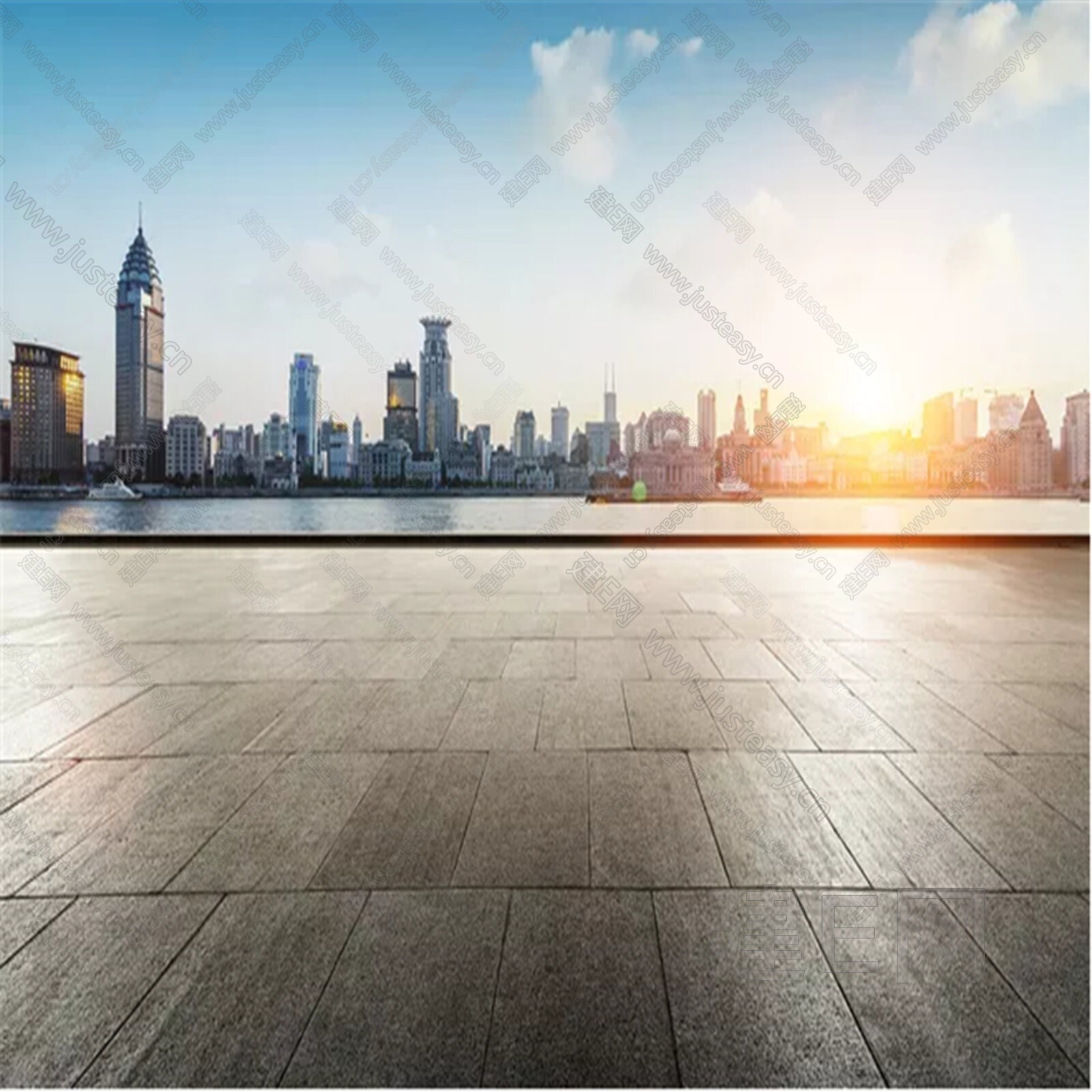 白天城市外景3d贴图下载[ID:115826441]_建e贴图