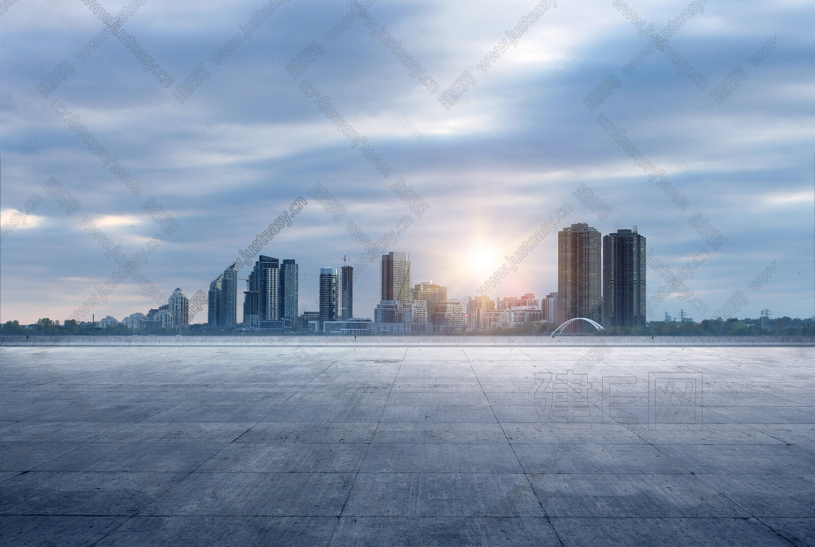 白天城市外景3d贴图下载[ID:115826683]_建e贴图