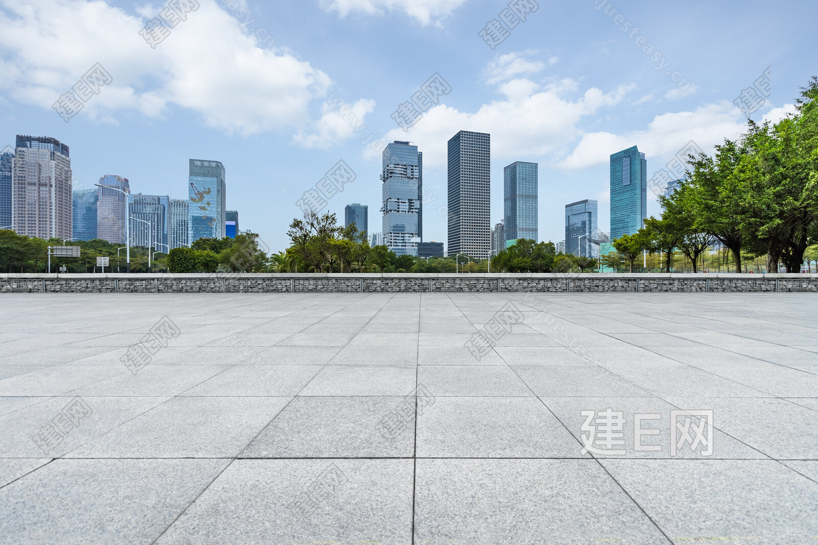 白天城市外景3d贴图下载[ID:115826650]_建e贴图