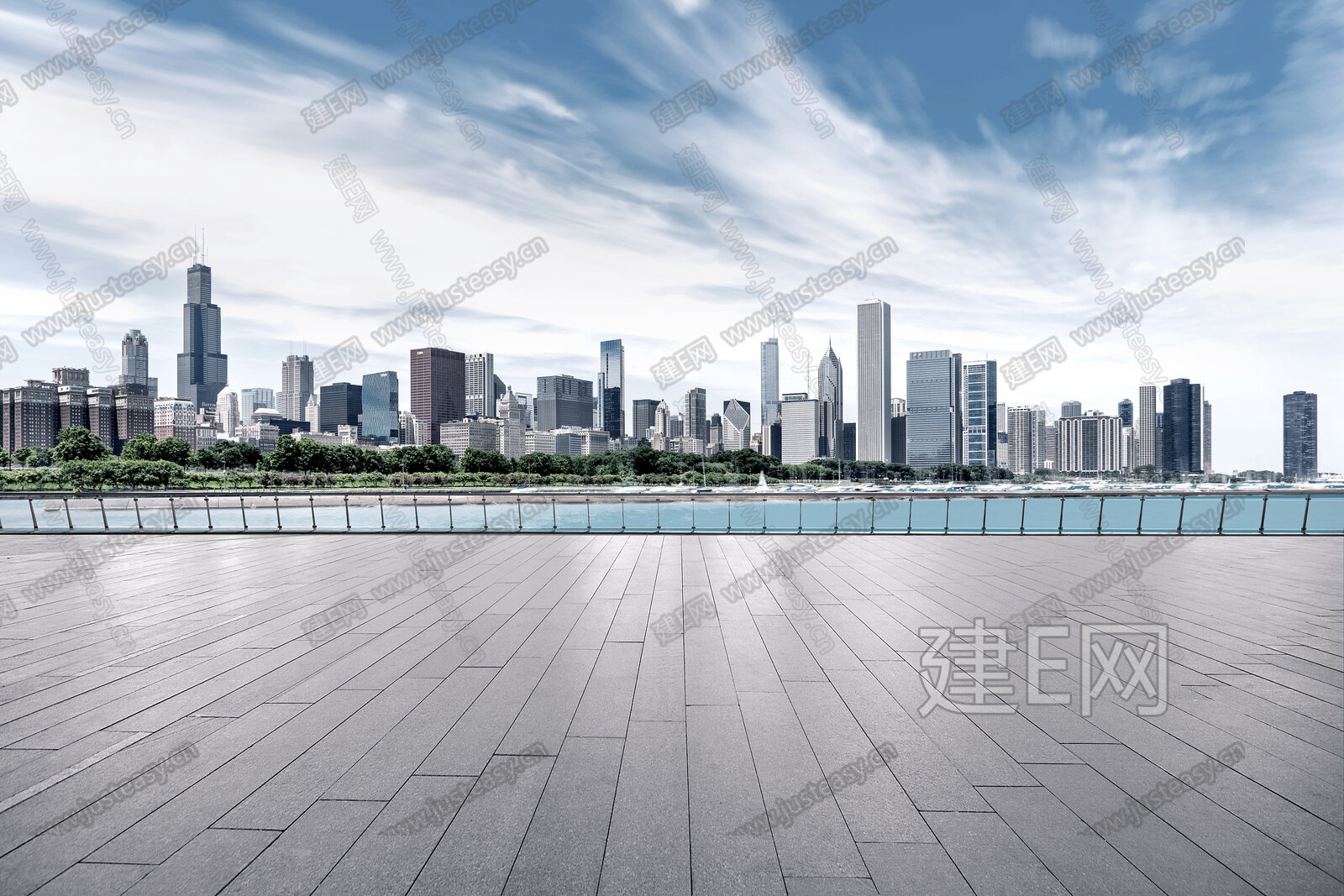 白天城市外景3d贴图下载[ID:115826672]_建e贴图