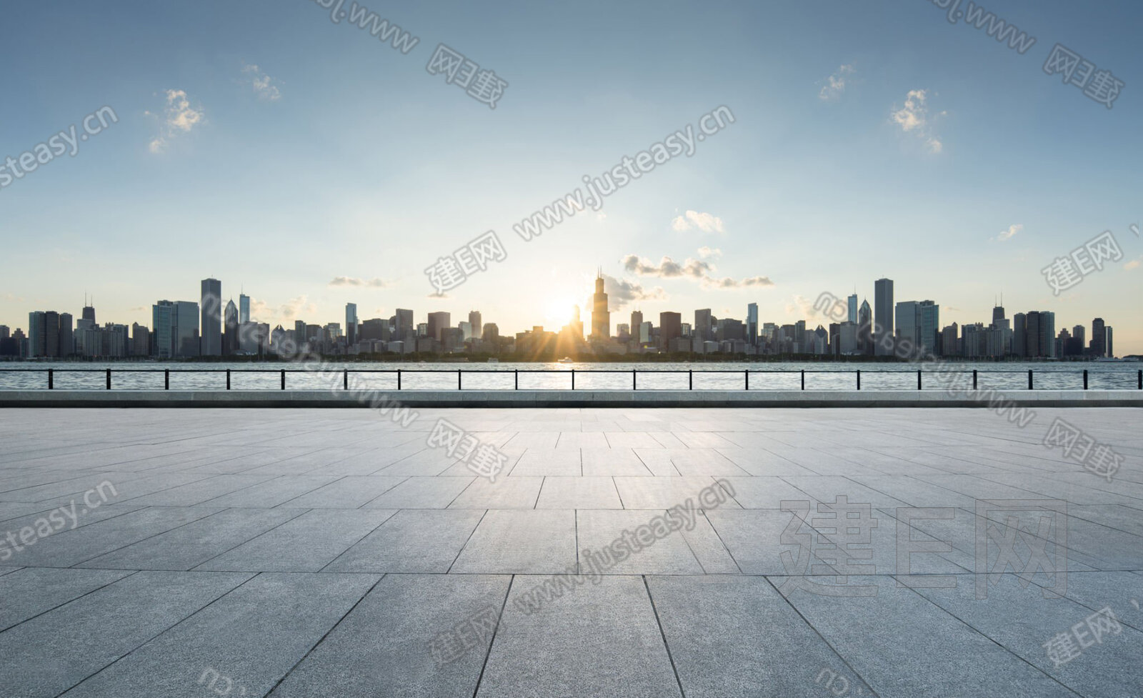 白天城市外景3d贴图下载[ID:115826496]_建e贴图