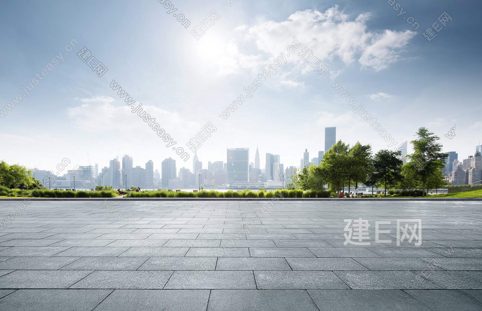 白天城市外景3d贴图下载[ID:115826629]_建e贴图