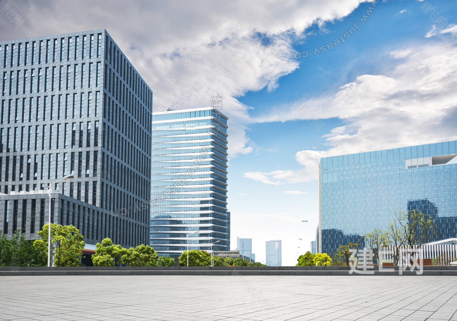 白天城市外景3d贴图下载[ID:115826469]_建e贴图