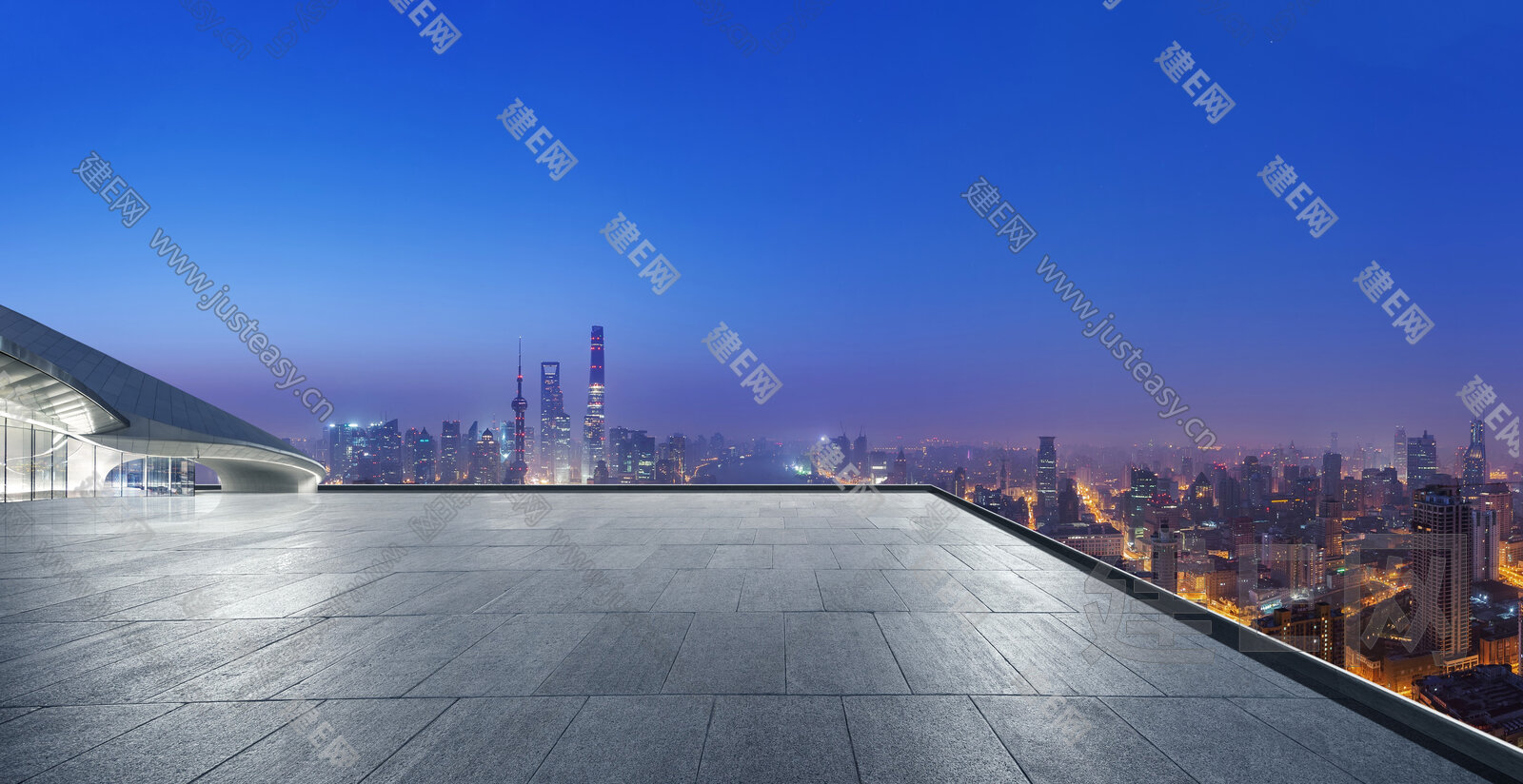 晚上城市外景3d贴图下载[ID:115826470]_建e贴图