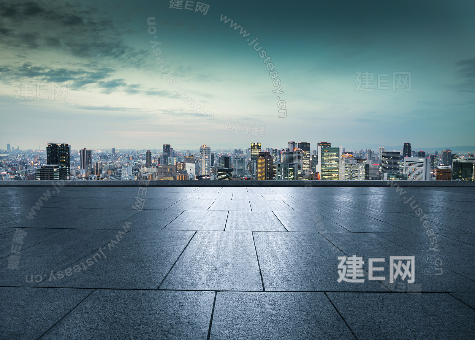 晚上城市外景3d贴图下载[ID:115826550]_建e贴图