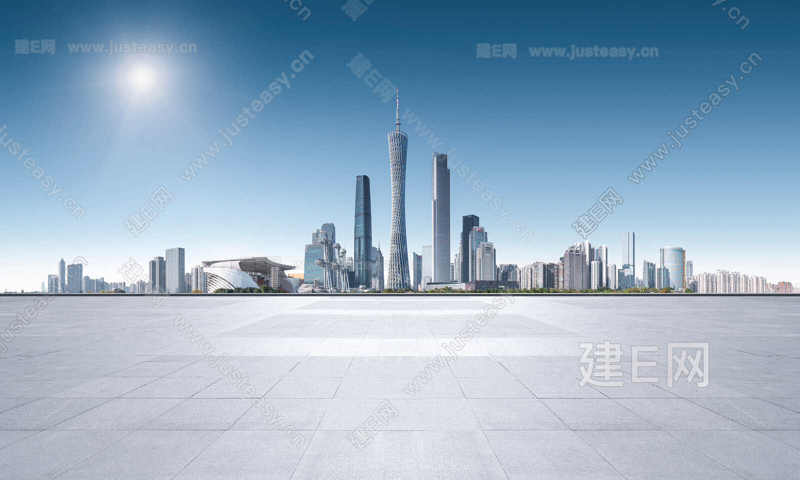 白天城市外景3d贴图下载[ID:116875207]_建e贴图