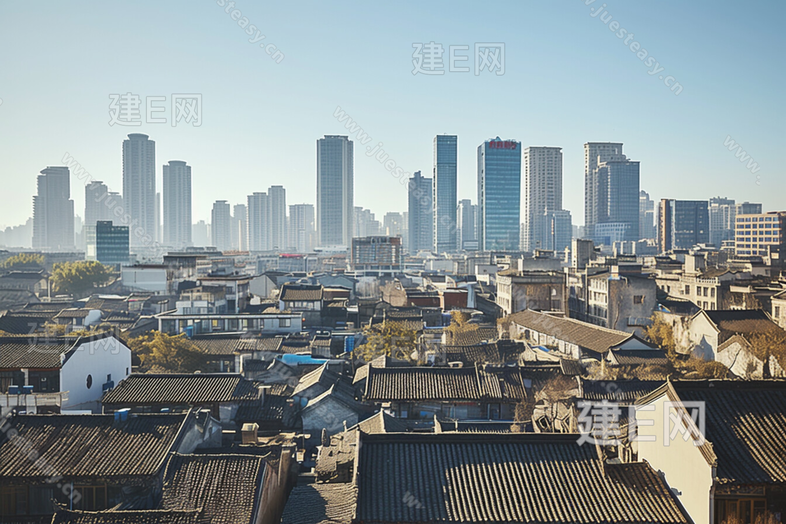 白天城市外景3d贴图下载[ID:116875030]_建e贴图