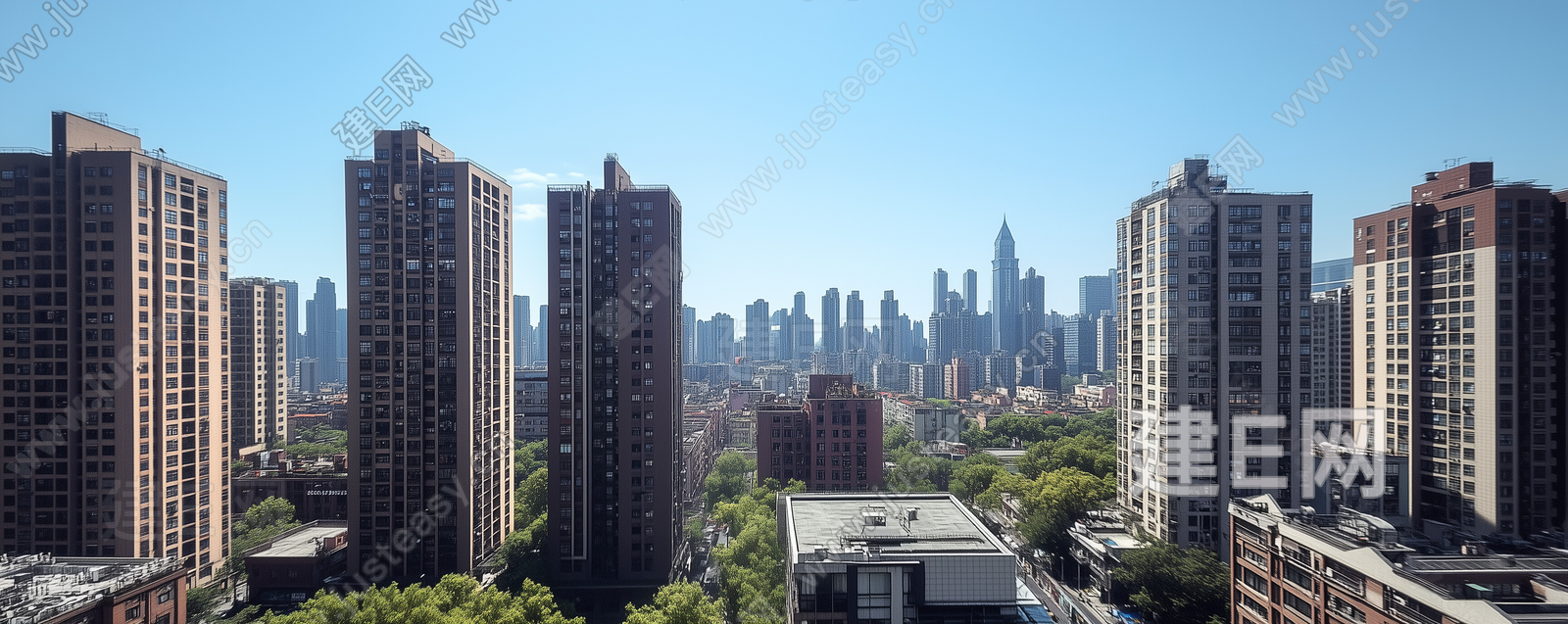 现代白天小区外景3d贴图下载[ID:110059342]_建e贴图