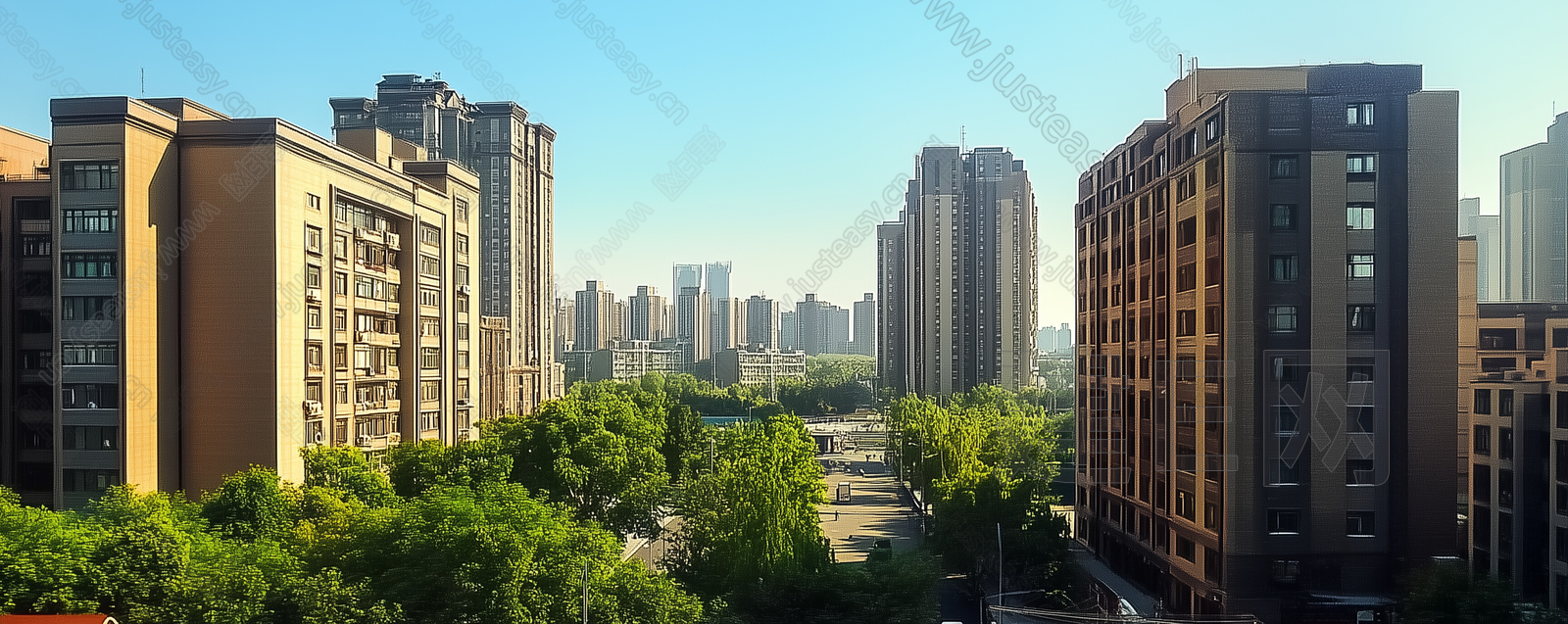 现代白天小区外景3d贴图下载[ID:110059425]_建e贴图
