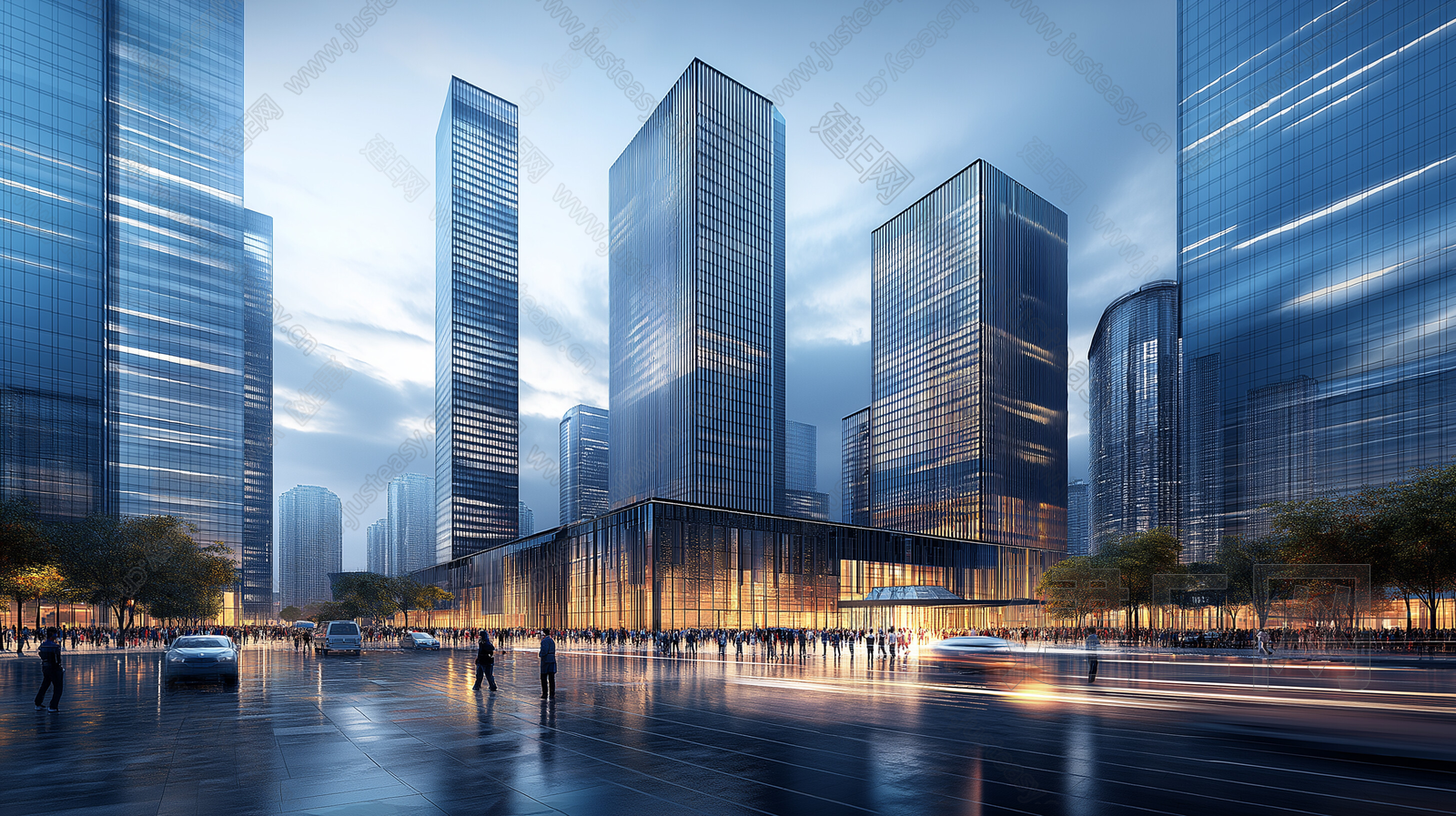 街道城市夜景贴图3d贴图下载[ID:111042474]_建e贴图