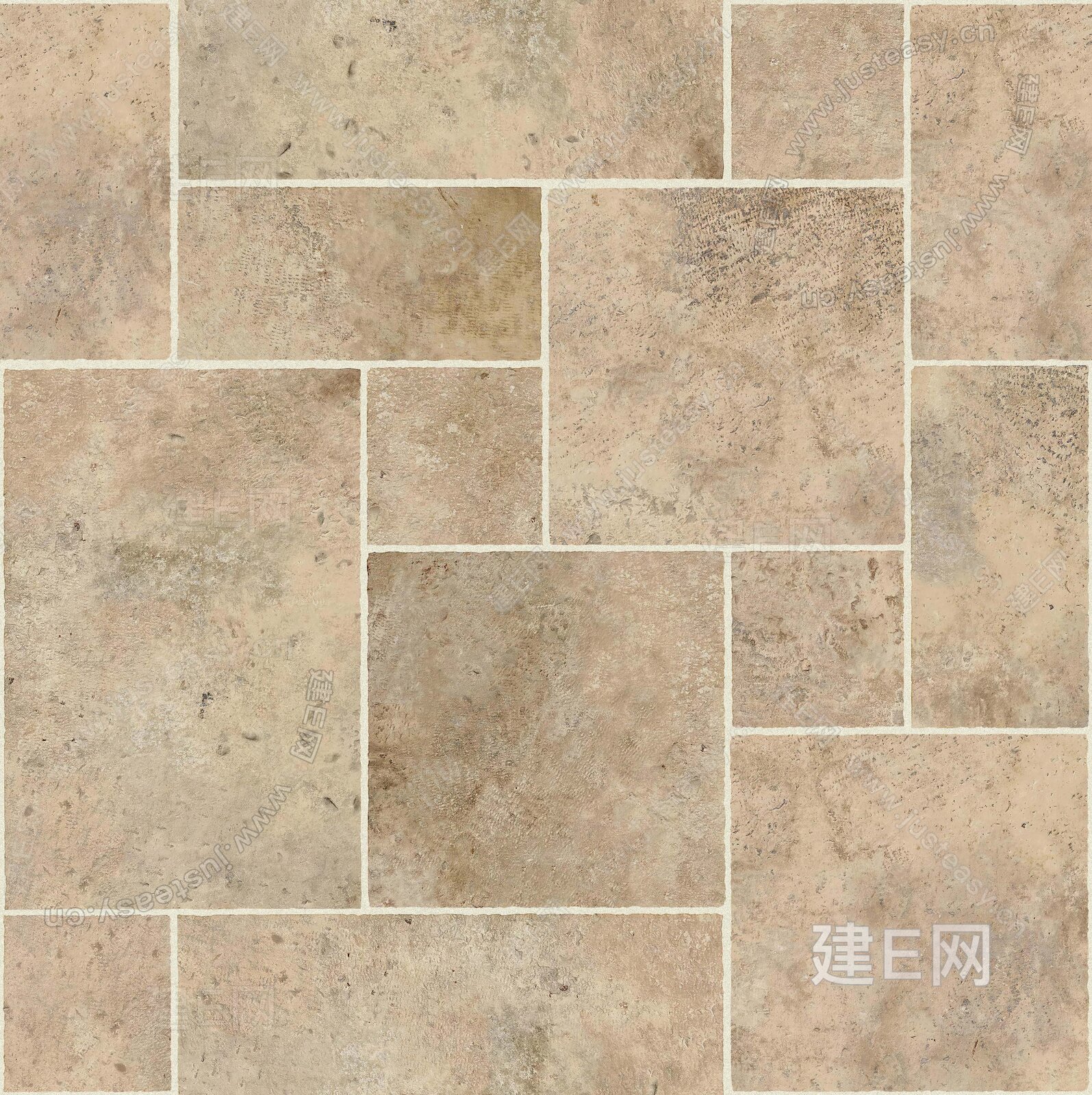 无缝罗马拼莱姆石地砖3d贴图下载[ID:113401511]_建e贴图