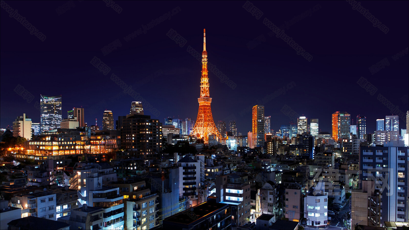 建e网>贴图库>外景>夜景>城市夜景户外