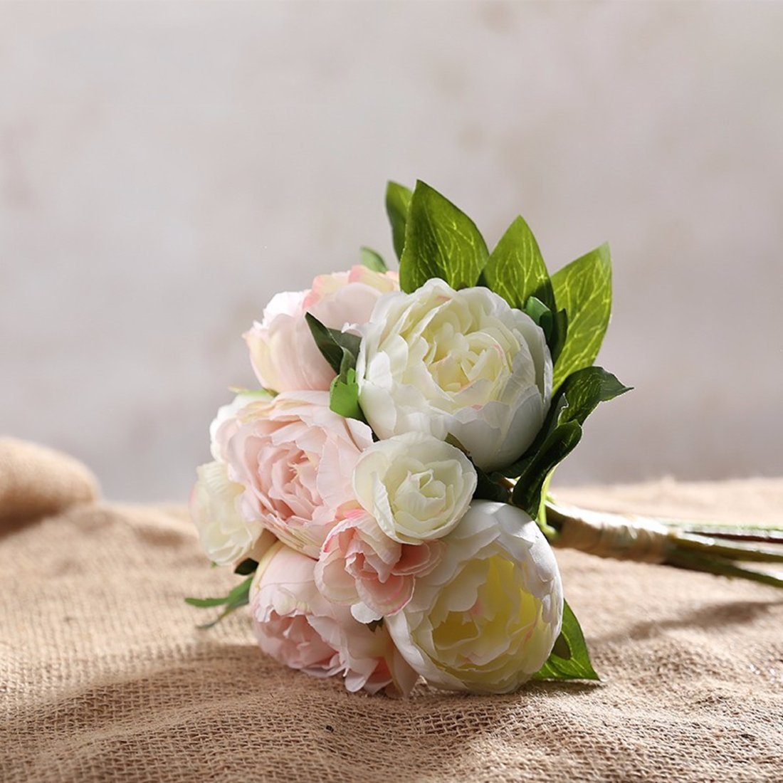 仿真牡丹茶花花束