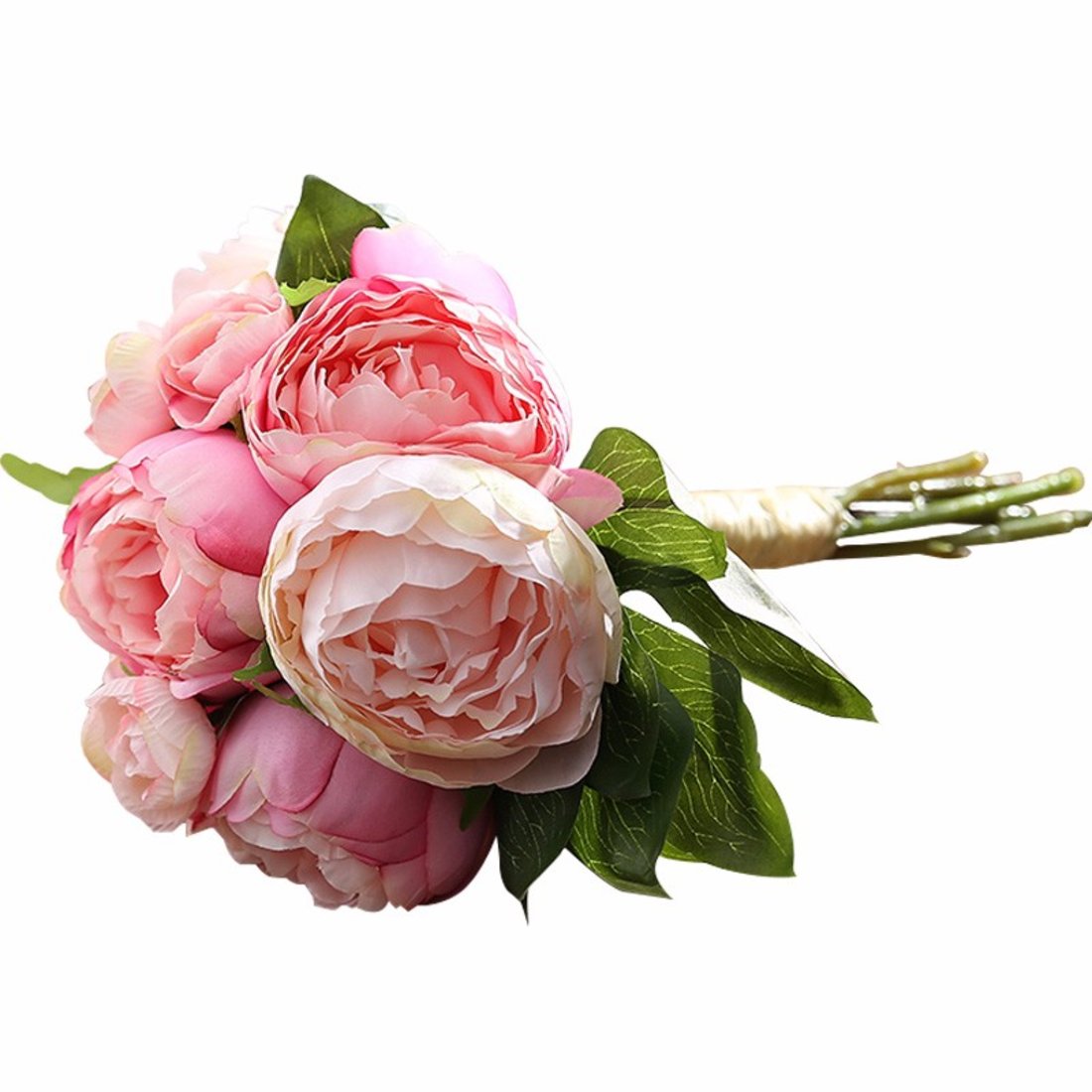 仿真牡丹茶花花束