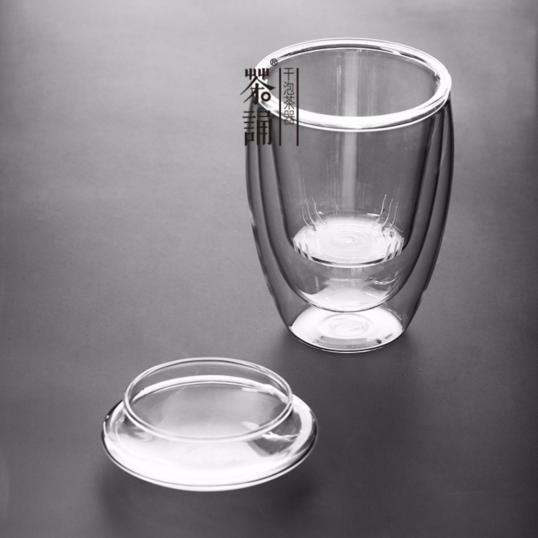 「分离杯」双层玻璃茶水杯