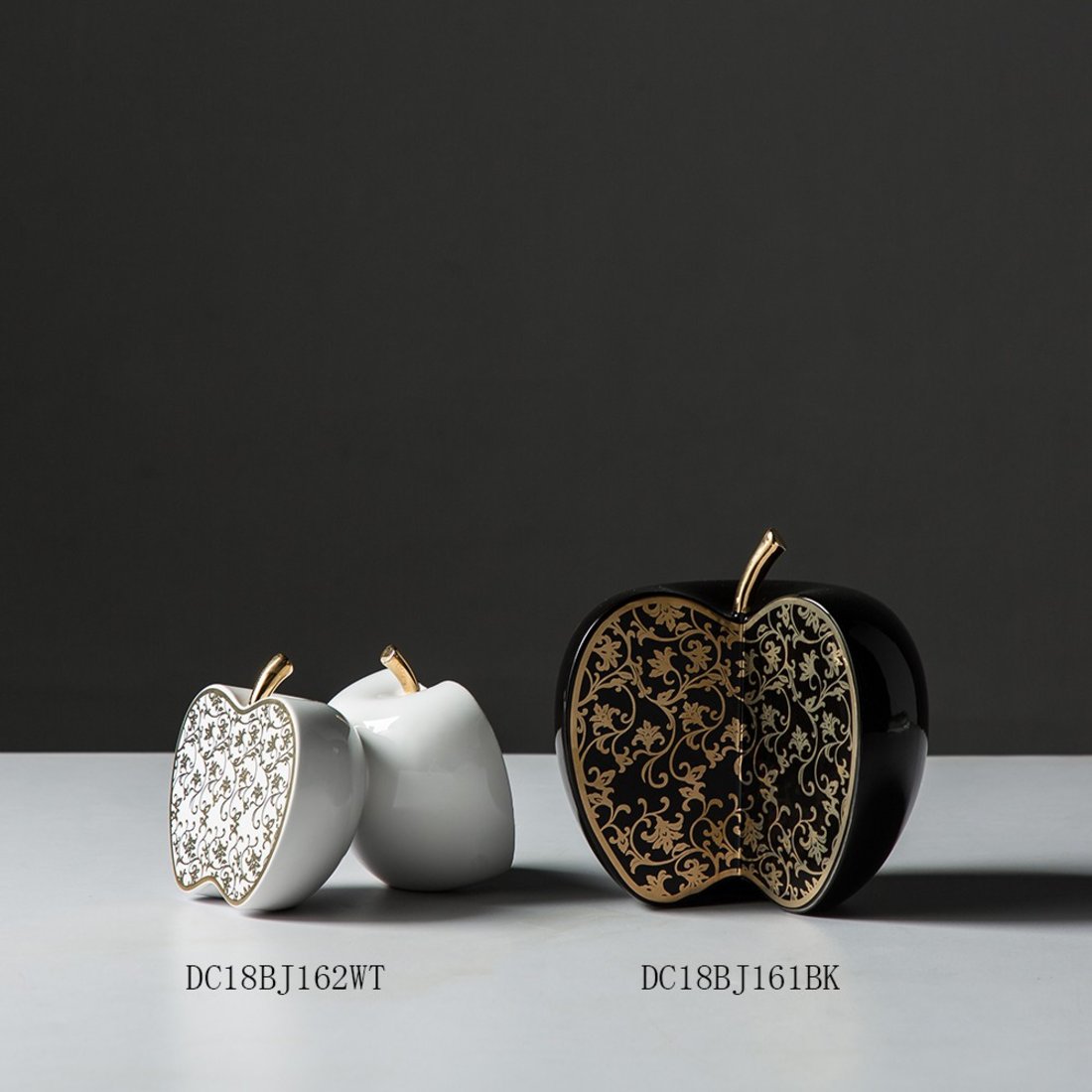 共生系列 摆件 陶瓷材质 苹果造型艺术摆件 家居软装