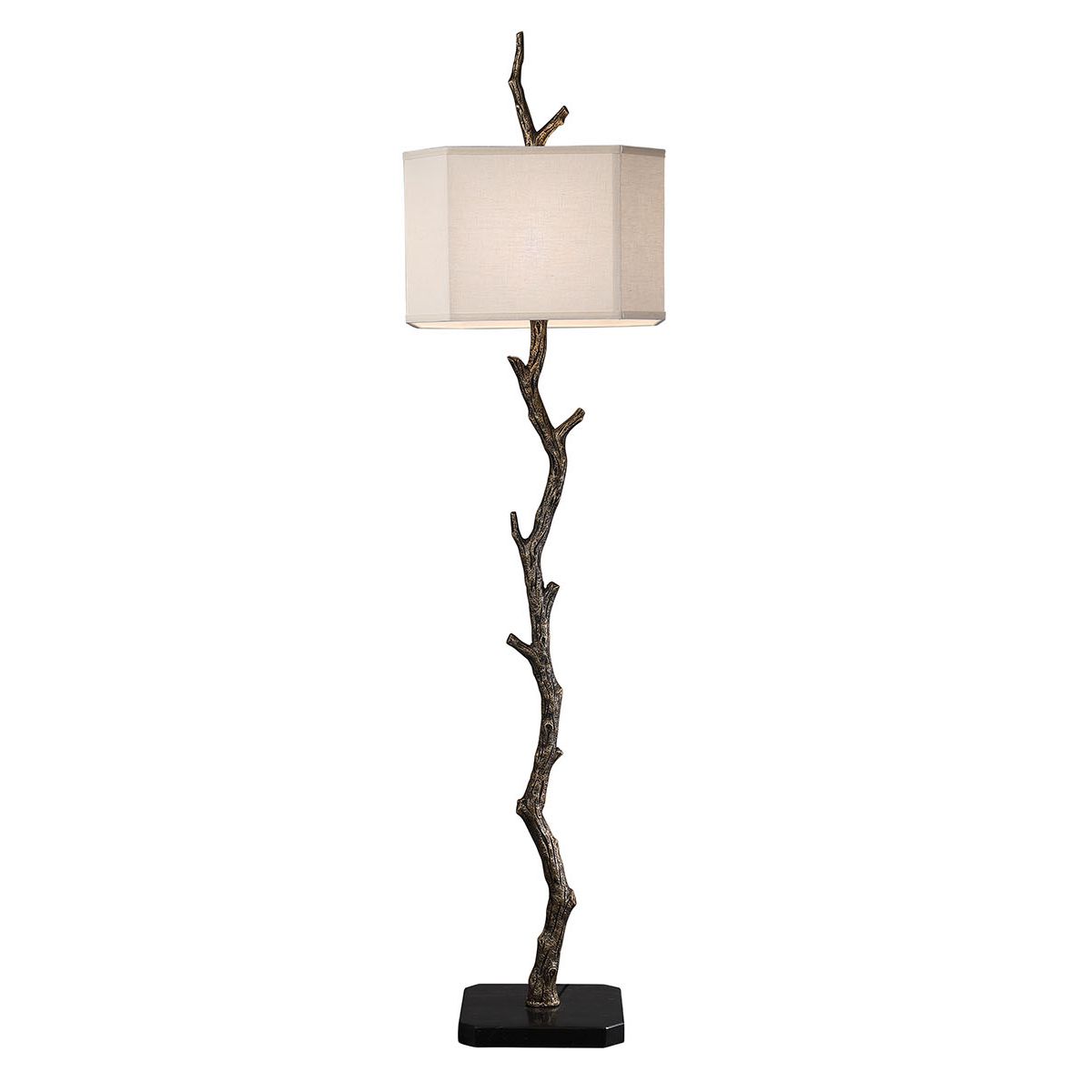 新中式创意树枝5头落地灯