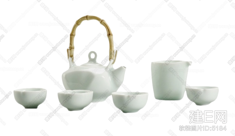 新中式白色茶具