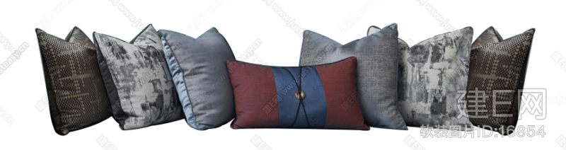 新中式红色系抱枕组合