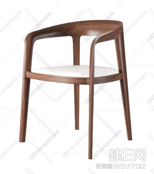 新中式木质休闲椅