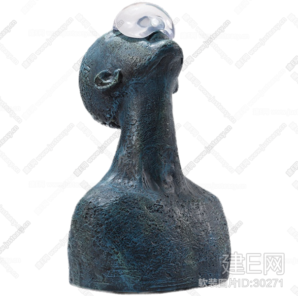 新中式人物雕塑