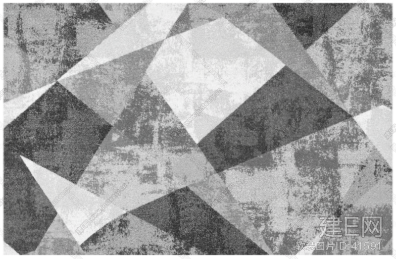 现代几何花纹地毯