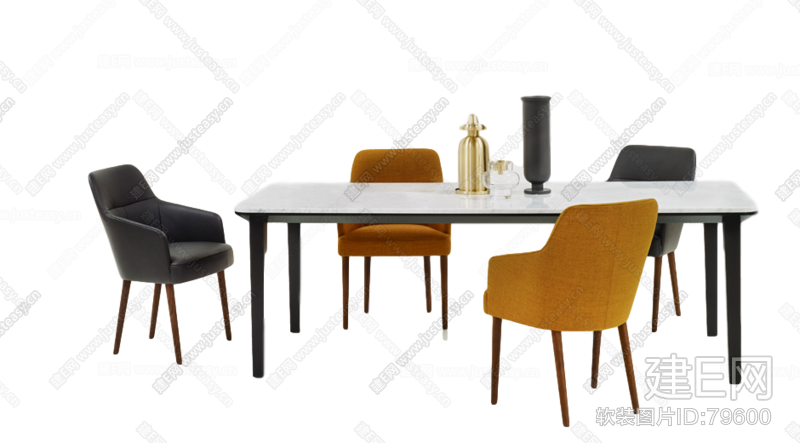 北欧现代餐桌椅
