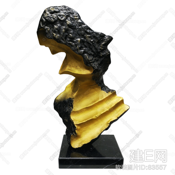 瑾宇-抽象艺术品摆件新中式树脂雕塑